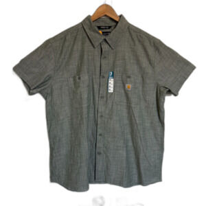 Carhartt Rugged Flex Shirt Mens XXL Relaxed Fit Lightweight Workwear Short Sleev